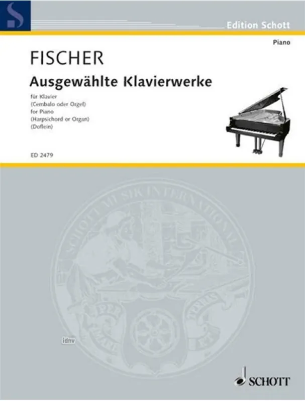 Ověřený Johann Caspar Ferdinand Fischer Selected Piano Works (noty na klavír)