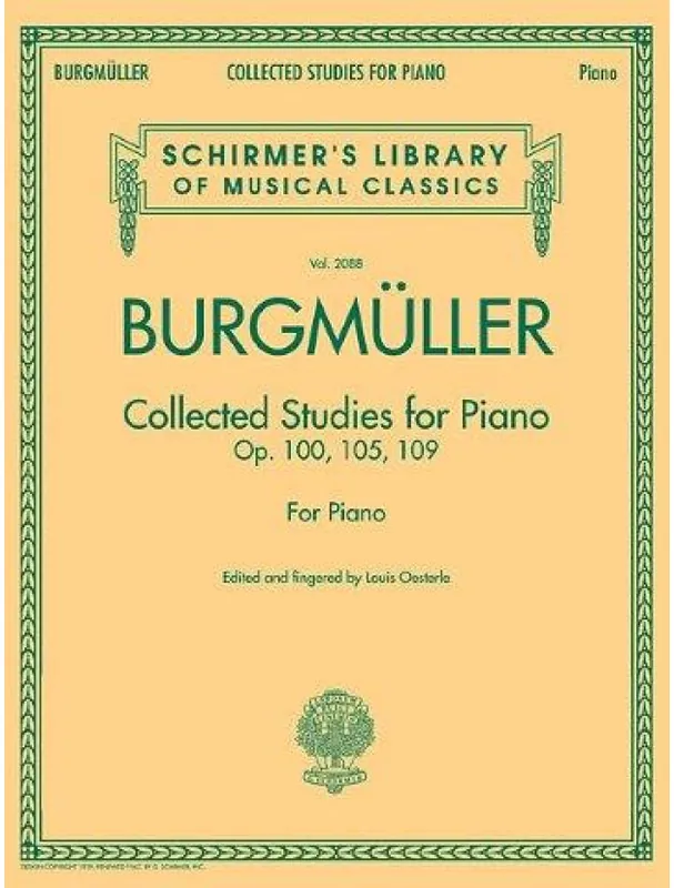 Akční Cena Johann Friedrich Burgmüller Collected Studies For Piano - Op.100, Op.105, Op.109 (noty na sólo klavír)