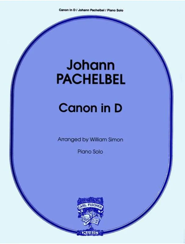 Johann Pachelbel Canon In D Arranged by William Simon (noty na klavír) Sleva