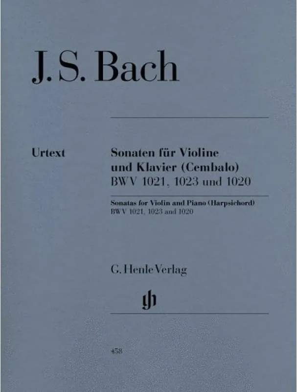Johann Sebastian Bach 3 Sonatas BWV 1020, 1021, 1023 (noty na housle, klavír) Sezónní Sleva
