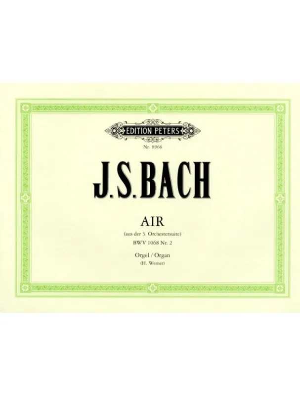 Johann Sebastian Bach Air BWV 1068 (noty na varhany) Sezónní Sleva