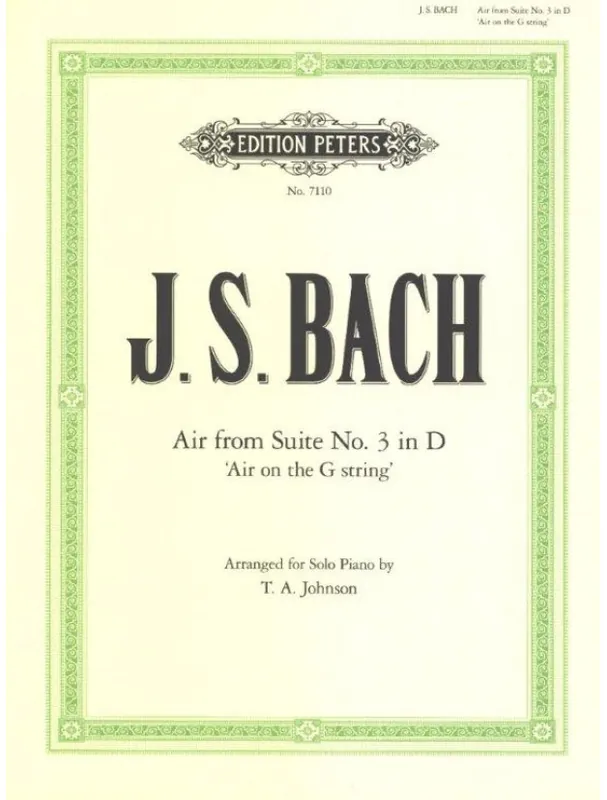 Výhodná Nabídka Johann Sebastian Bach Air D (noty na klavír)
