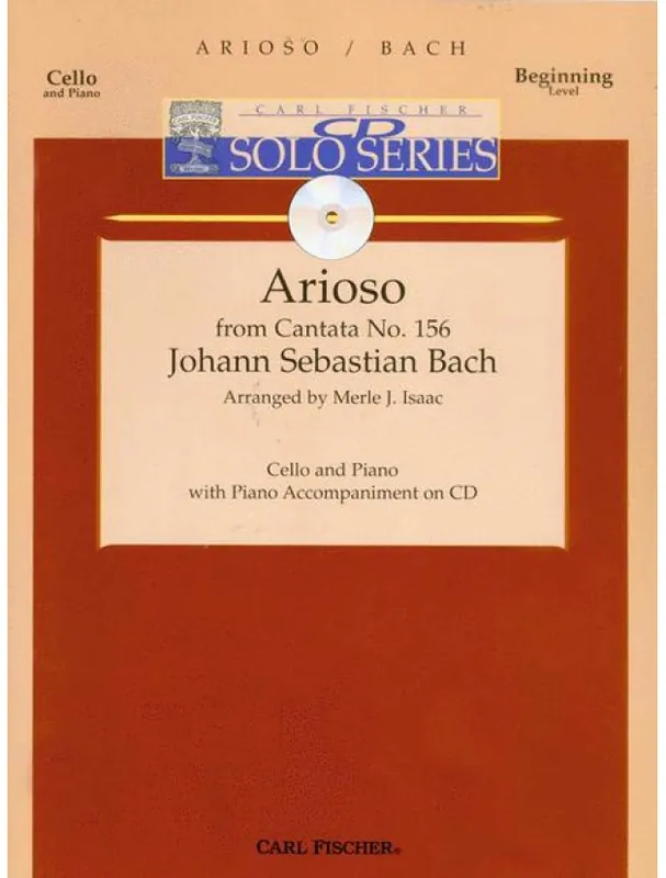Johann Sebastian Bach Arioso From Cantata No. 156 (noty na violoncello) (+audio) Top Prodej