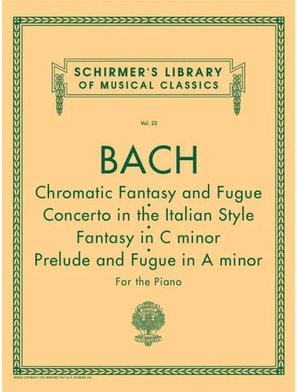 Johann Sebastian Bach Chromatic Fantasy And Fugue (noty pro klavír) Nejlepší Cena