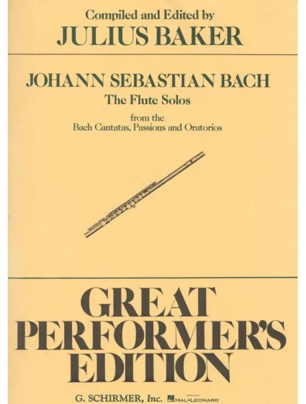 Johann Sebastian Bach Flute Solos From Cantatas, Passions And Oratorios (noty na příčnou flétnu) Speciální Cena