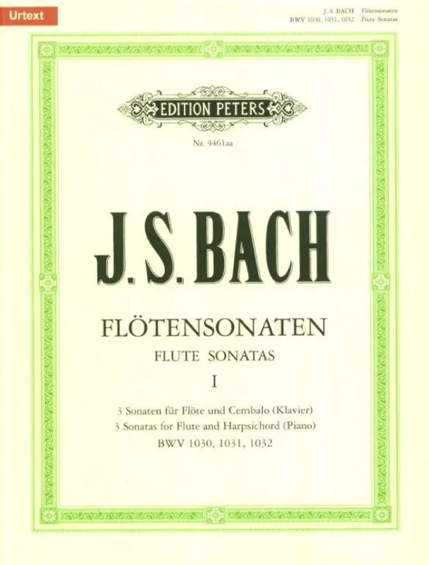 Akční Cena Johann Sebastian Bach Flute Sonatas 1 (noty na příčnou flétnu, klavír)