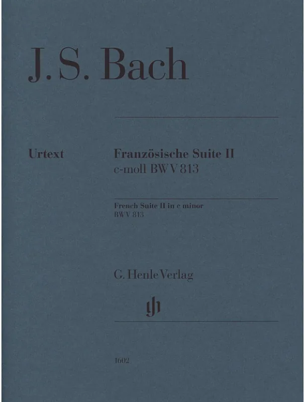 Johann Sebastian Bach French Suite II in C Minor BWV 813 (noty na klavír) Akce
