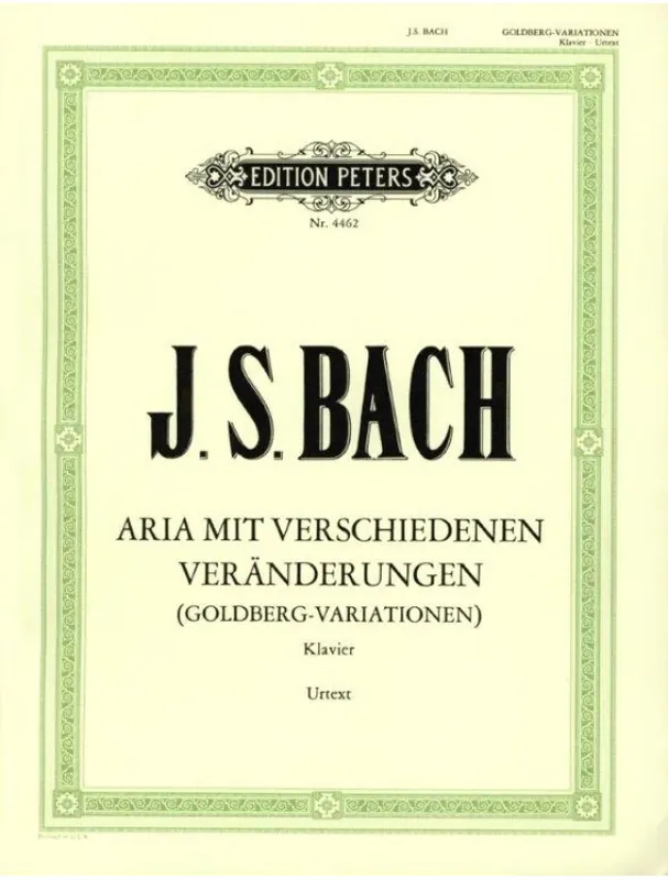 Výhodná Nabídka Johann Sebastian Bach Goldberg Variations BWV 988 (noty na klavír)