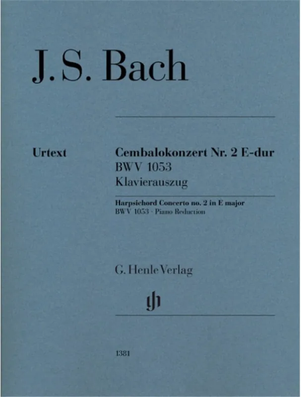 Johann Sebastian Bach Harpsichord Concerto no. 2 in E major BWV 1053 (noty na čtyřruční klavír) Nakupujte Hned