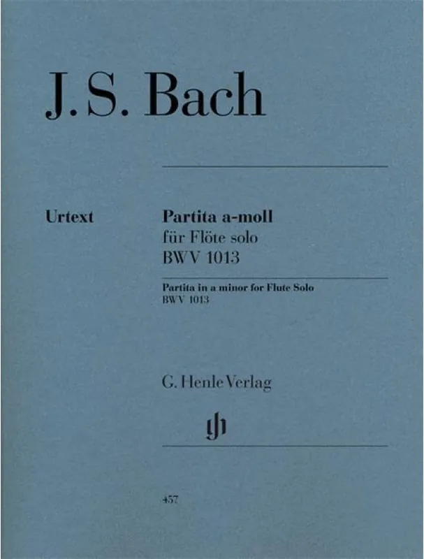 Johann Sebastian Bach Partita A minor for Flute solo BWV 1013 (noty na příčnou flétnu) Zlevněný