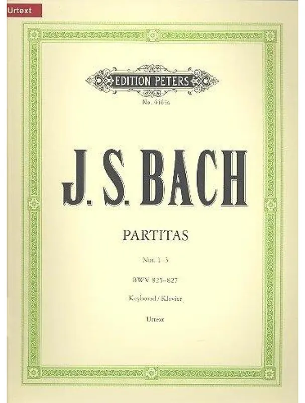 Nejlepší Cena Johann Sebastian Bach Partitas Nos. 1-3 BWV 825-827 (noty na klavír)