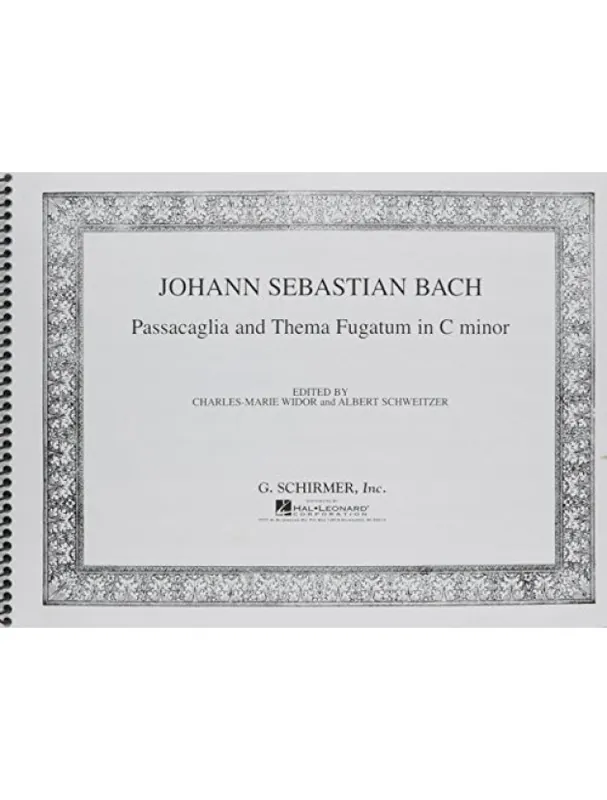Johann Sebastian Bach Passacaglia And Thema Fugatum In C Minor (noty na varhany) Expresní Doručení