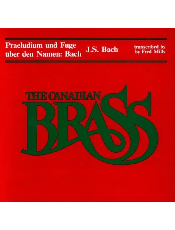 Johann Sebastian Bach Präludium und Fuge über den Namen Bach (noty pro dechový žesťový orchestr, party, partitura) Speciální Cena