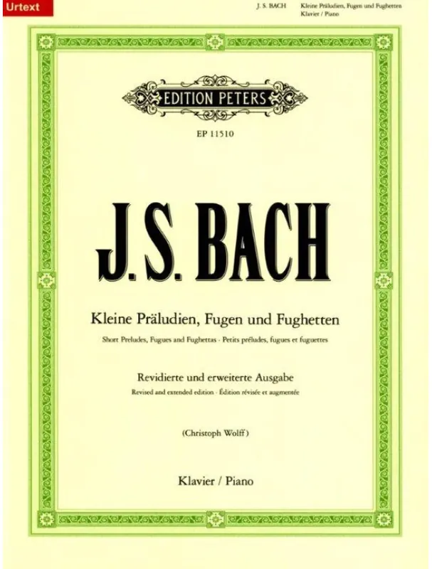 Johann Sebastian Bach Short Preludes, Fugues and Fughettas (noty na klavír) Finální Výprodej