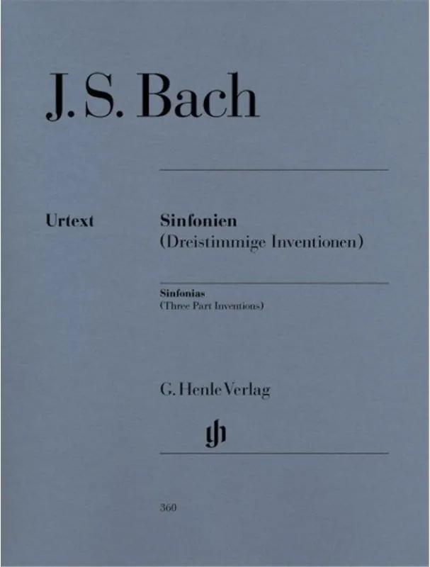 Johann Sebastian Bach Sinfonien BWV787-801 - Dreistimmige Inventionen (noty na klavír) Bezpečná Platba