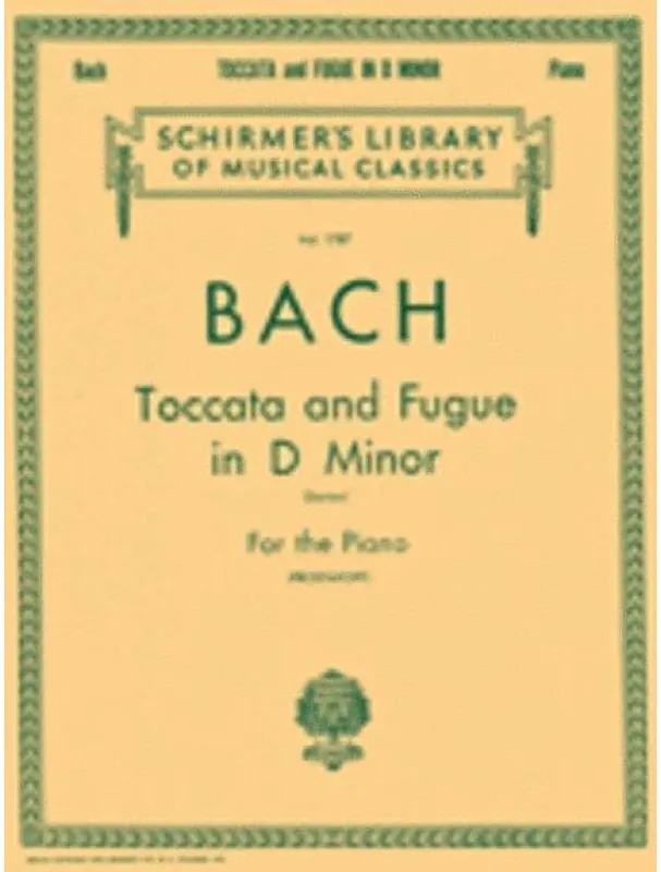 Johann Sebastian Bach Toccata And Fugue In D Minor BWV538 (noty na klavír) Top Prodej