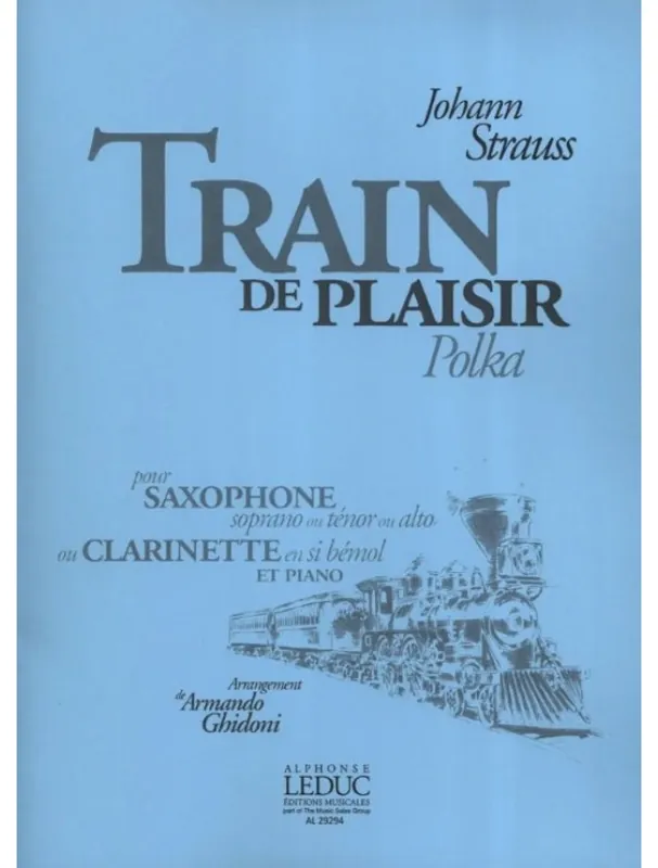 Oblíbený Johann Strauss Jr. Train De Plaisir (noty na klarinet, klavír)