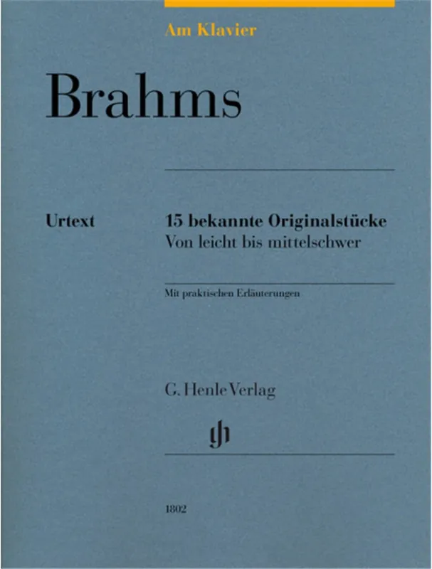 Johannes Brahms Am Klavier - 15 Bekannte Originalstücke (noty na klavír) Aktuální