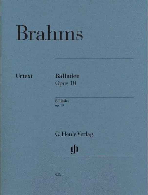 Johannes Brahms Ballades Op.10 (noty na klavír) Hit Sezóny
