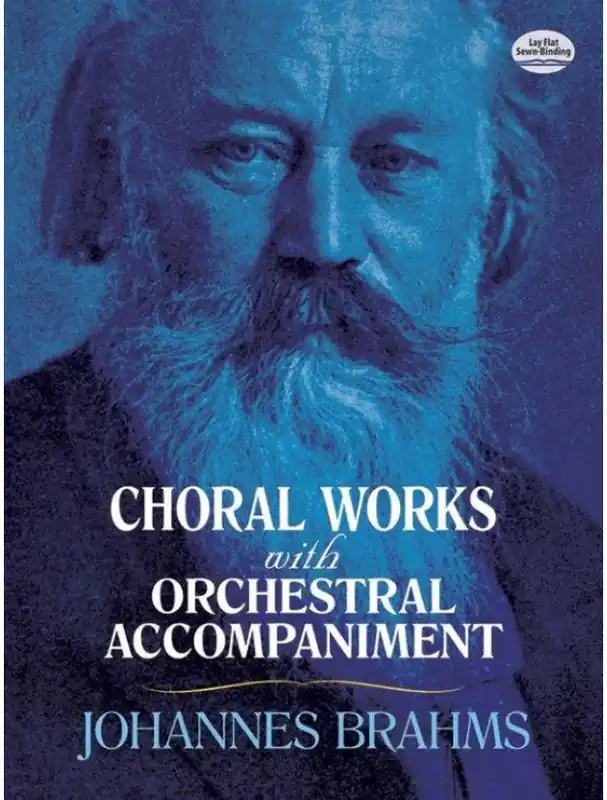 Levný Johannes Brahms Choral Works with Orchestral Accompaniment (noty, partitura)