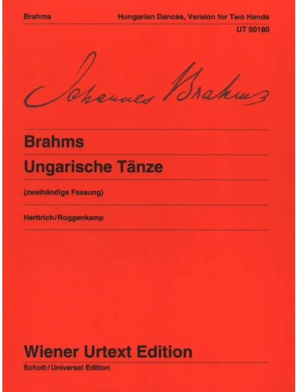 Horká Nabídka Johannes Brahms Hungarian Dances - Version For 2 Hands (noty na klavír)