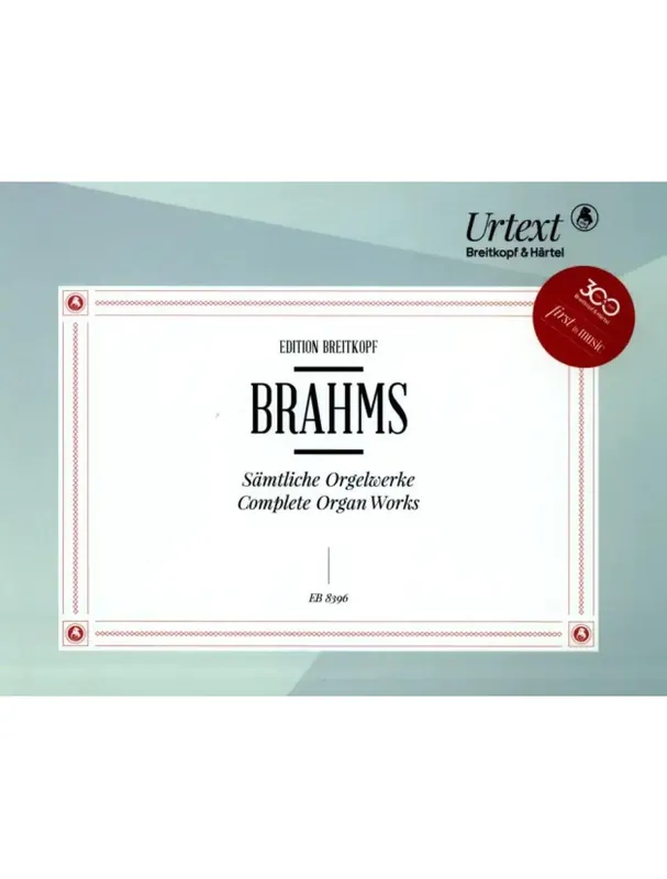 Zlevněný Johannes Brahms Sämtliche Orgelwerke (noty na varhany)