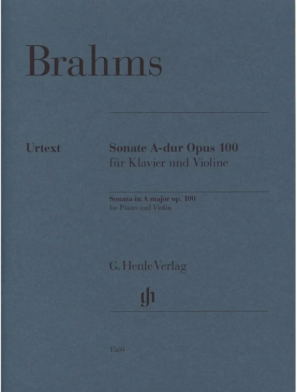 Johannes Brahms Sonata in A major op. 100 - Urtext (noty na housle, klavír) Omezená Nabídka