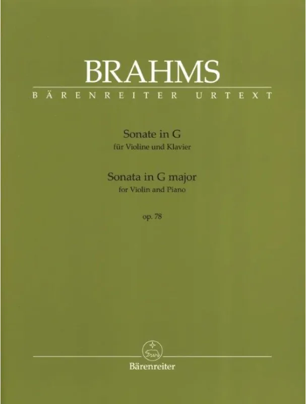 Johannes Brahms Sonata in G major op. 78 (noty pro housle, klavír) Akční Nabídka