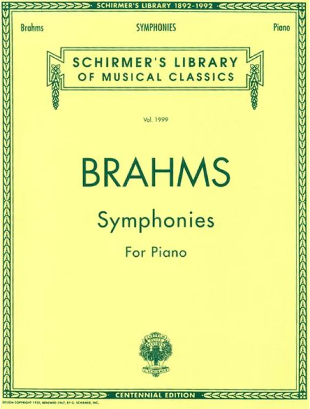 Odeslání Ihned Johannes Brahms Symphonies (noty na klavír)