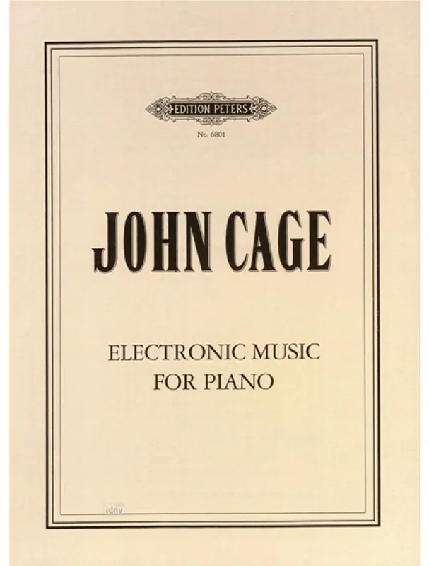 Bezpečná Platba John Cage Electronic Music for Piano (noty na klavír)