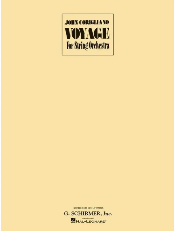 John Corigliano Voyage (noty pro smyčcový orchestr, party, partitura) Ihned K Objednání