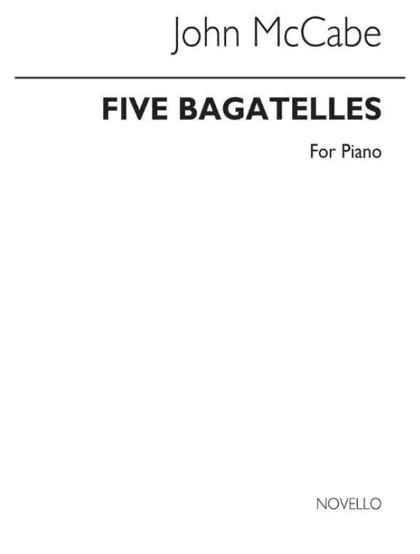 John McCabe 5 Bagatelles (noty na klavír) Přímo Od Výrobce