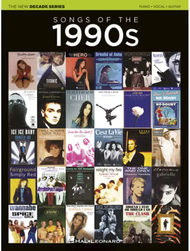 Jen Po Omezenou Doba New Decade Series Songs of the 1990s (noty na klavír, zpěv, akordy)