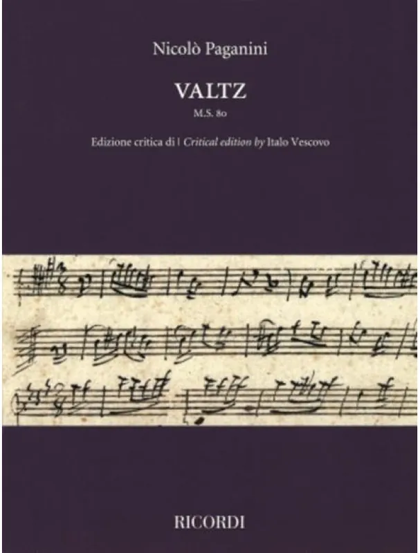 Akce Niccolo Paganini Valtz M.S. 80 (noty na housle)