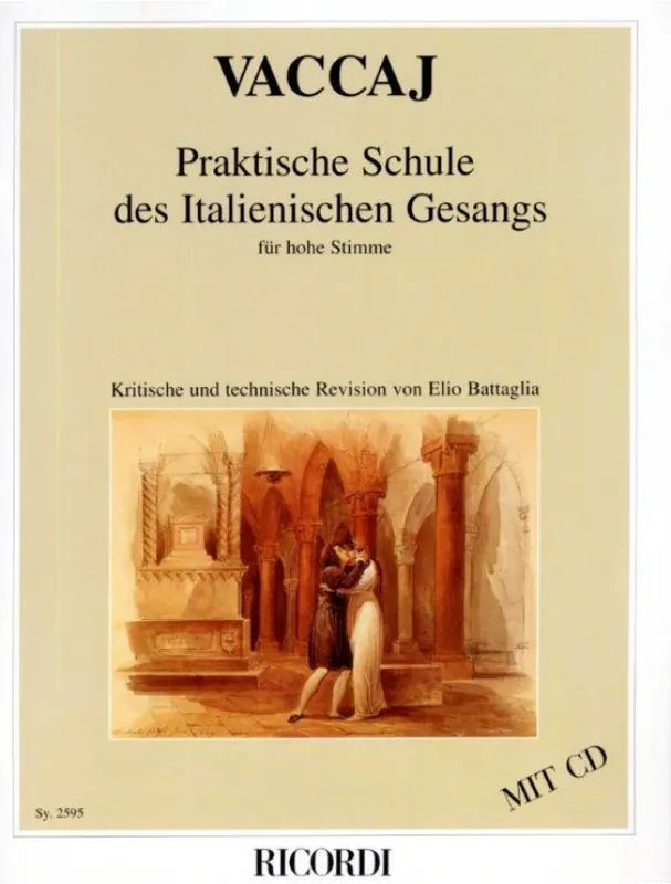 Akční Cena Nicola Vaccai Praktische Schule des Italienischen Gesangs für hohe Stimme (noty na klavír, zpěv)(+audio)