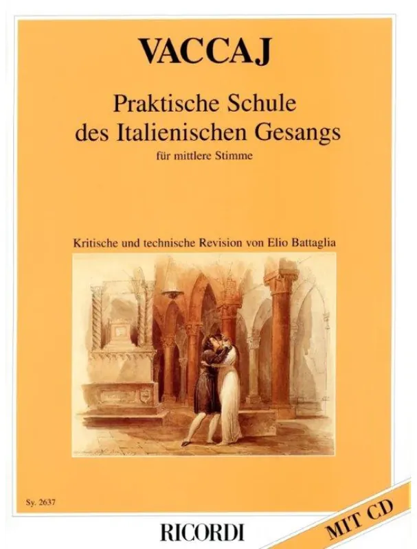 Novinka Nicola Vaccai Praktische Schule des Italienischen Gesangs für mittlere Stimme (noty na klavír, zpěv)(+audio)