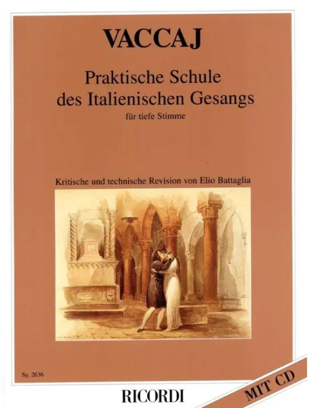 Kup Teď Nicola Vaccai Praktische Schule des italienischen Gesangs für tiefe Stimme (noty na klavír, zpěv)(+audio)