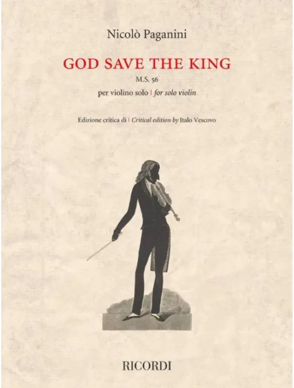 Zlevněný Nicolo Paganini God Save the King (noty na housle)