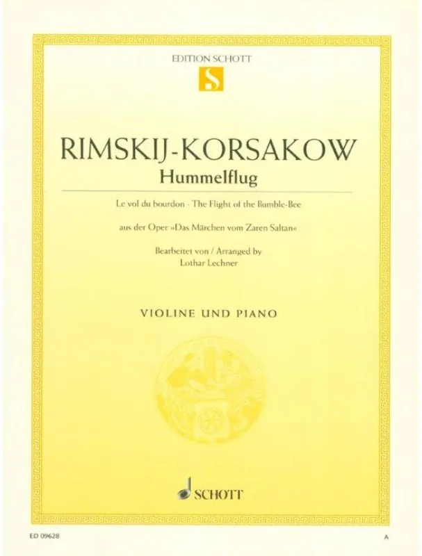 Nikolaj Rimskij-Korsakov Hummelflug aus Das Märchen vom Zaren Saltan (noty na housle, klavír) Speciální Cena