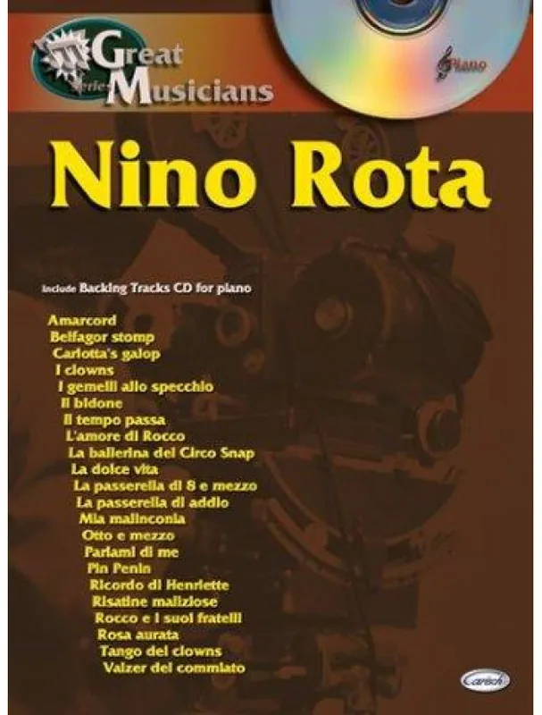 Přímo Od Výrobce Nino Rota Great Musicians Series (noty na sólo klavír) (+audio)