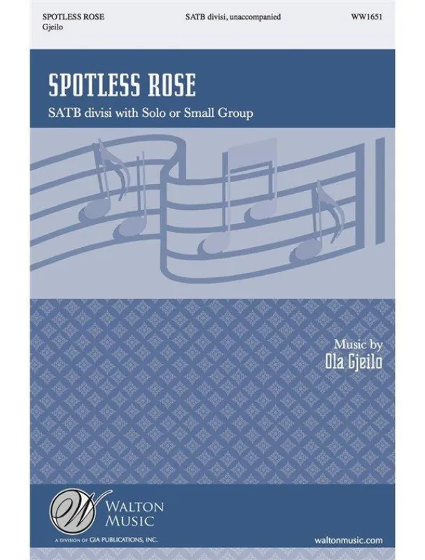 Ola Gjeilo Spotless Rose - SATB (noty na sborový zpěv) - SADA 5 ks Výhodná Nabídka