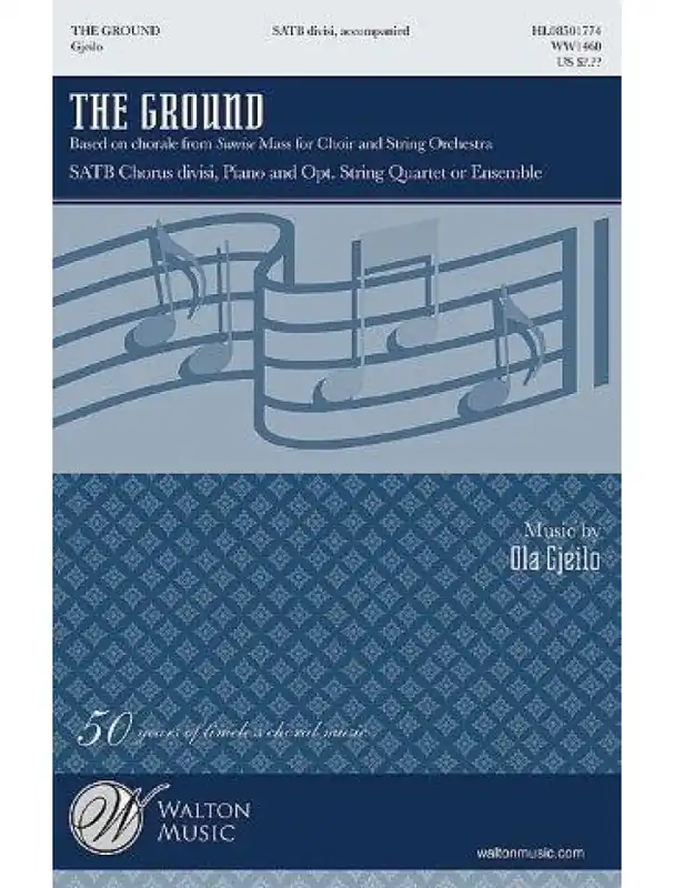 Ola Gjeilo The Ground - Vocal Score (noty na sborový zpěv SATB, klavír) - SADA 5 ks Nová Kolekce