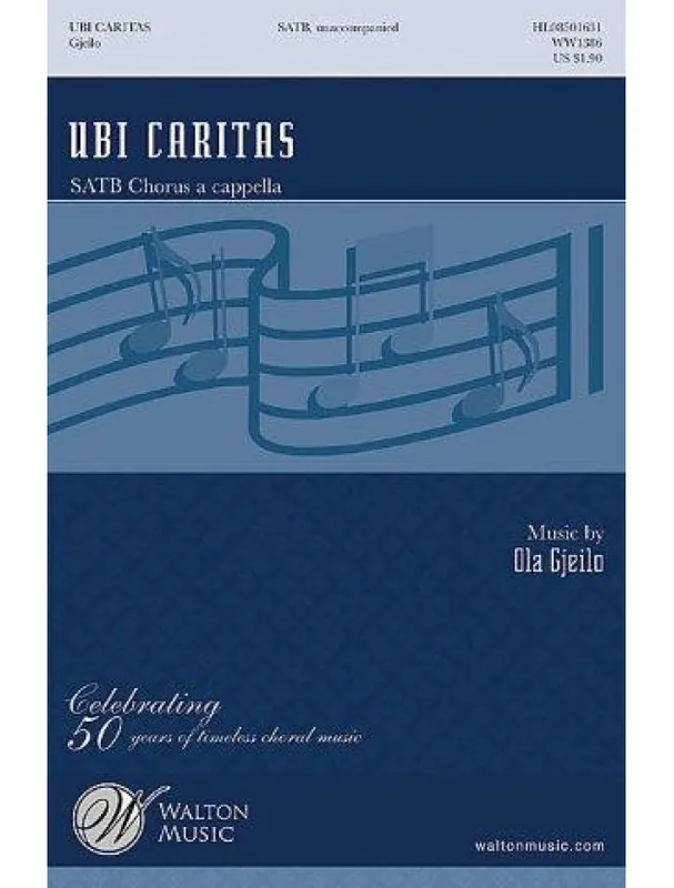 Ola Gjeilo Ubi Caritas (noty na sborový zpěv SATB) - SADA 5 ks Finální Výprodej