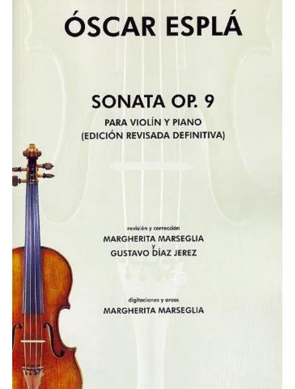 Oscar Espla Sonata Op.9 Para Violin Y Piano (noty na housle, klavír) Cenový Hit