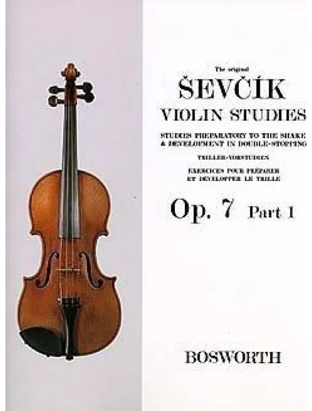 Nakupujte Hned Otakar Ševčík Violin Studies Preparatory to the Shake & Development in Double-Stopping Op.7 Part 1 (noty na housle)