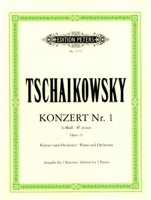 P.I. Čajkovskij Concerto No. 1 In B Flat Minor Op. 23 (noty na čtyřruční klavír) Výhodná Nabídka
