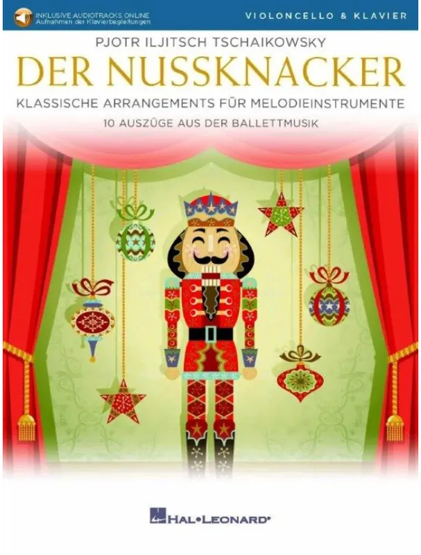 Ověřený P.I. Čajkovskij Der Nussknacker / Louskáček (noty na violoncello, zpěv)(+audio)