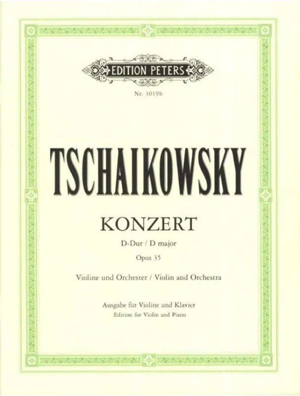 Sleva P.I. Čajkovskij Konzert D-Dur op. 35 (noty na housle, klavír)