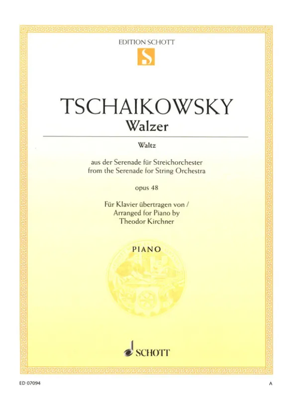 Sleva P.I. Čajkovskij Waltz op. 48 (noty na klavír)
