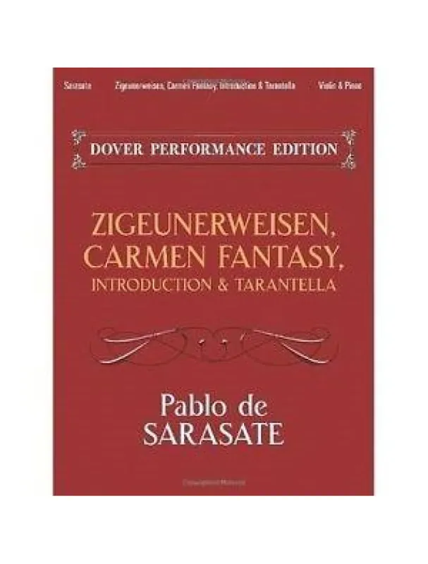 Výprodej Pablo de Sarasate Zigeunerweisen/Carmen Fantasy/Introduction & Tarantella (noty na housle, klavír)
